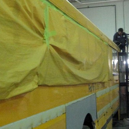 Moncton Auto Body Paint Shop Work in Progress